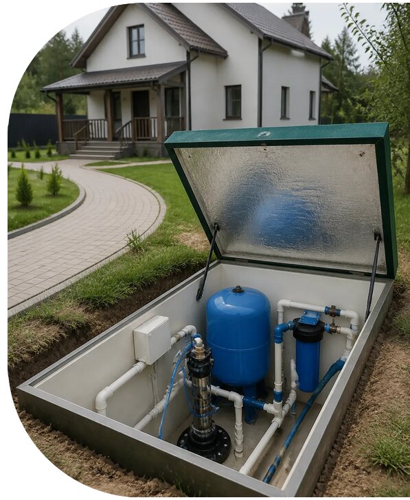 Автономное водоснабжение дома в Ярославле от 154020 р. | АПаруса-Рсл