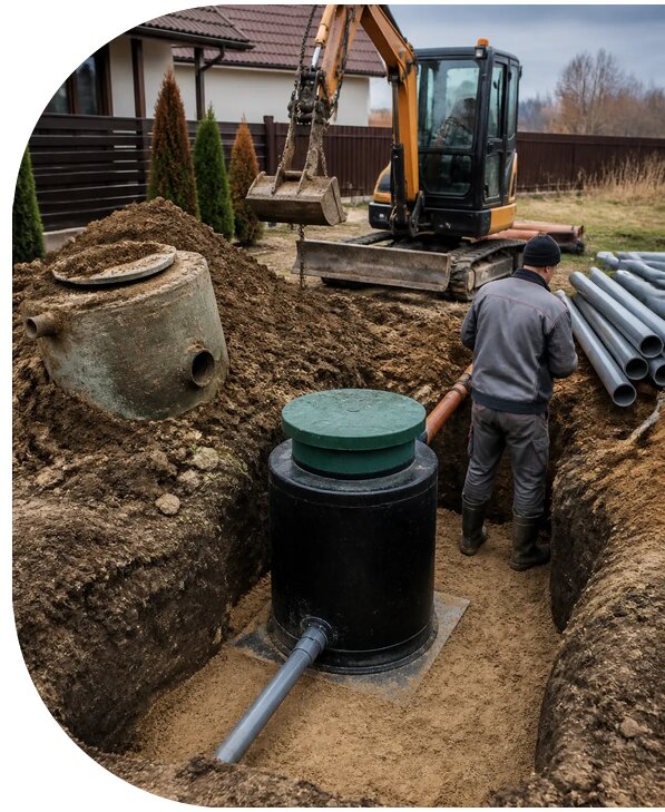 Замена септика в частном доме в Ярославле от 35938 р. | АПаруса-Рсл